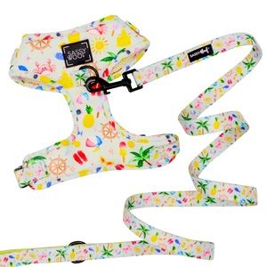 Sassy Woof Adjustable Dog Harness - Beach Please